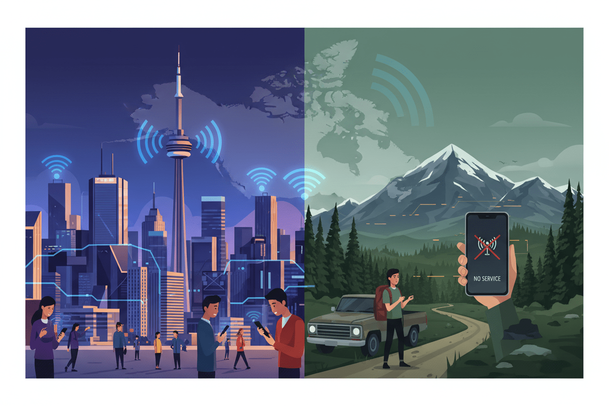 Canada Travel eSIM: Why Coverage Drops Outside Major Cities - Esimglobe