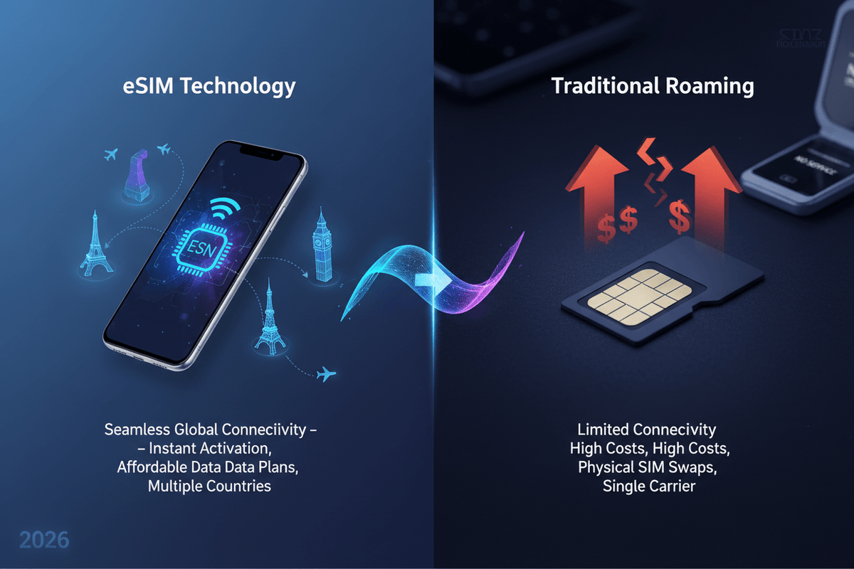 eSIM vs Roaming: Which Is Better for International Travel in 2026? - Esimglobe