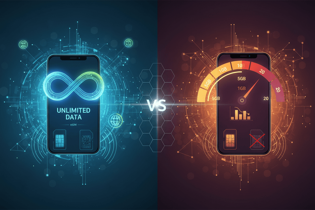 Unlimited Data eSIM vs Fixed Data Plans: Which One Should You Choose in 2026? - Esimglobe