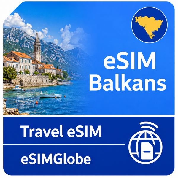 Esim Balkans (5+ areas) Unlimited plan