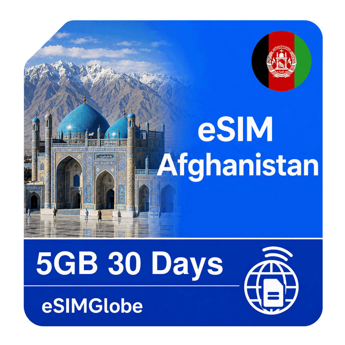 eSIM Afghanistan - 5GB 30 Days