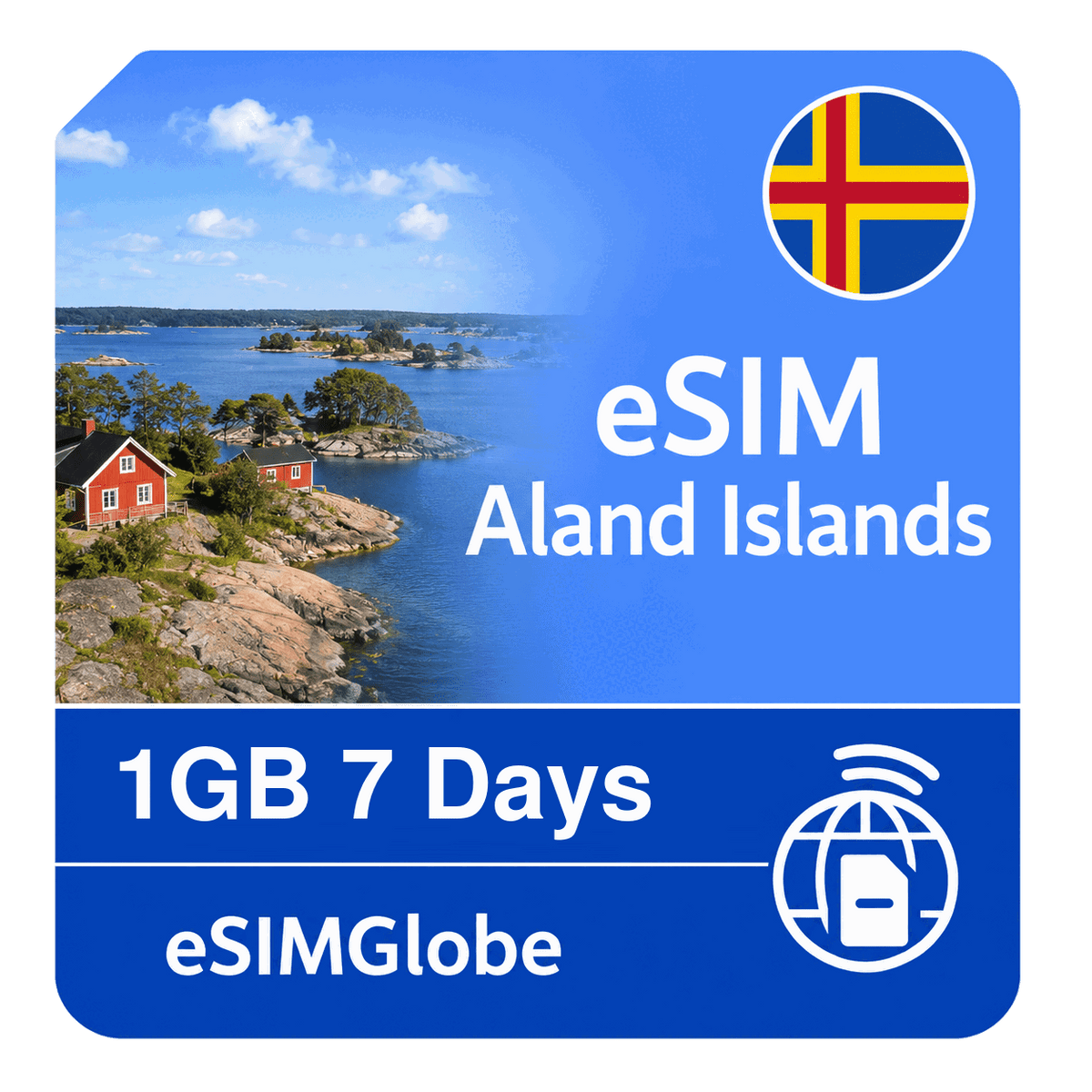 eSIM Aland Islands - 1GB 7 Days