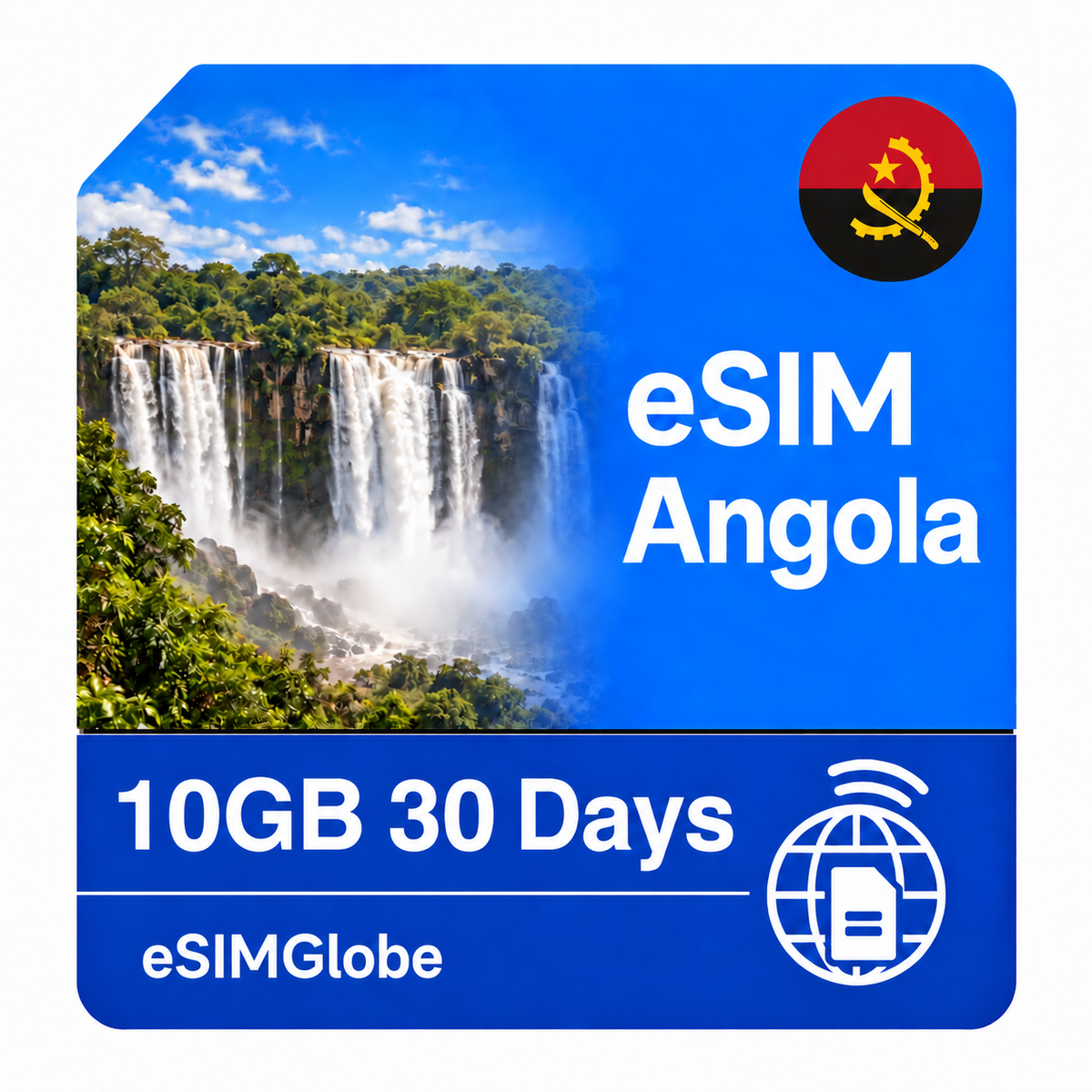 Angola eSIM 10GB 30 Days — eSIMGlobe