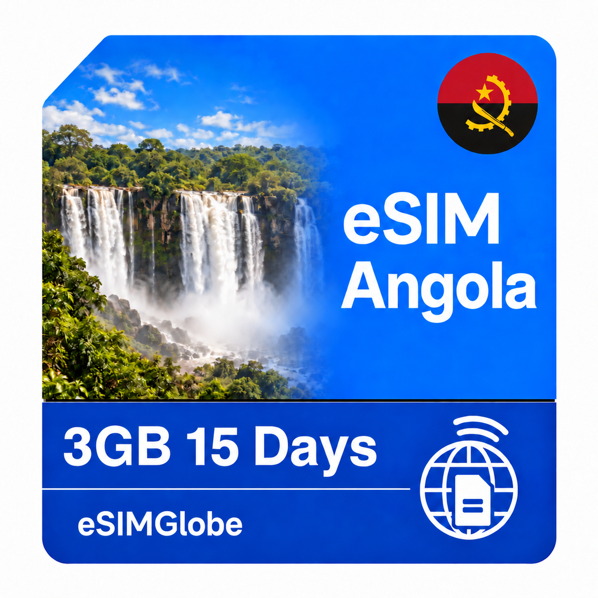 Angola eSIM 3GB 15 Days — eSIMGlobe