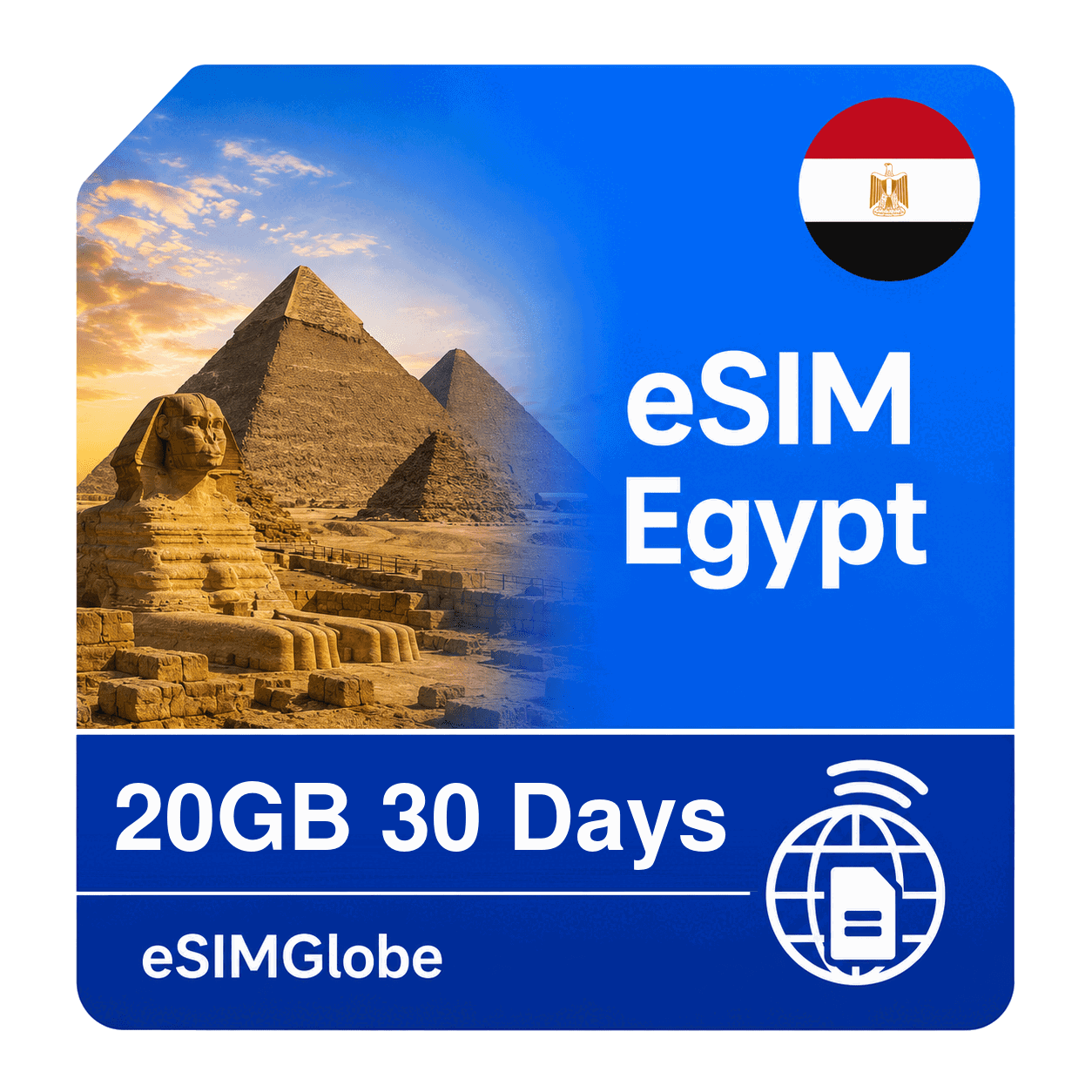 eSIM Egypt 20GB 30 Days – eSIMGlobe