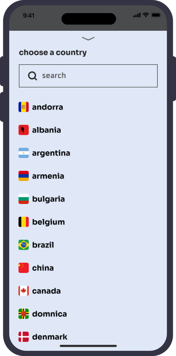Choose destination & get your eSIM instantly via email1